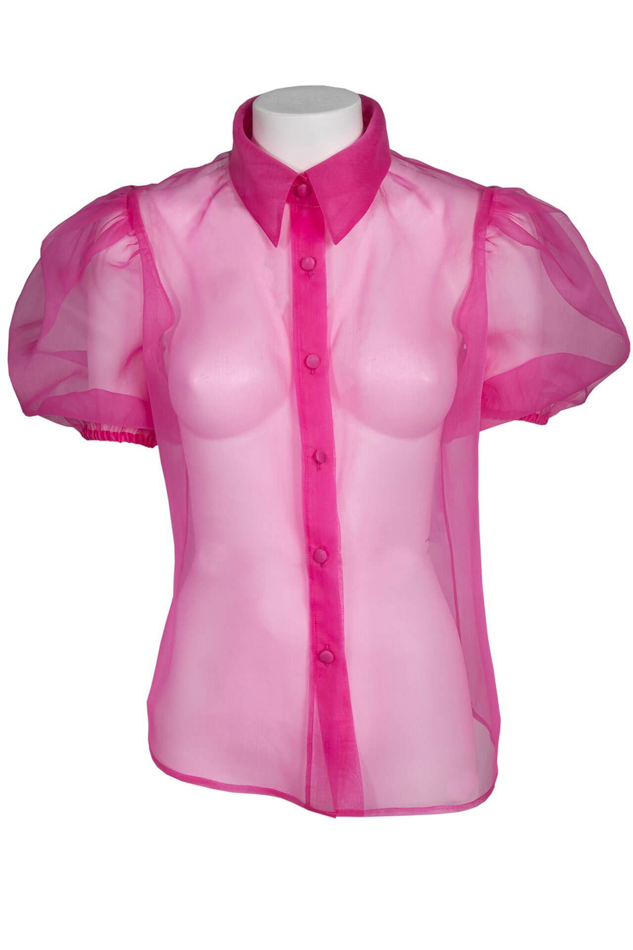 Camicia di organza con manica palloncino - immagine 2