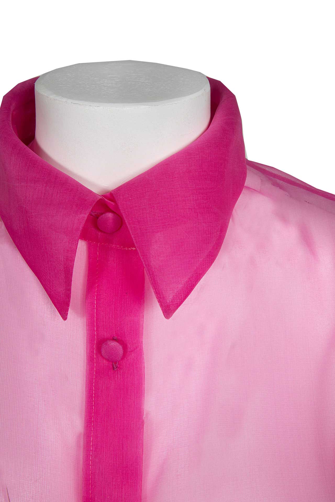 Camicia di organza con manica palloncino - immagine 4