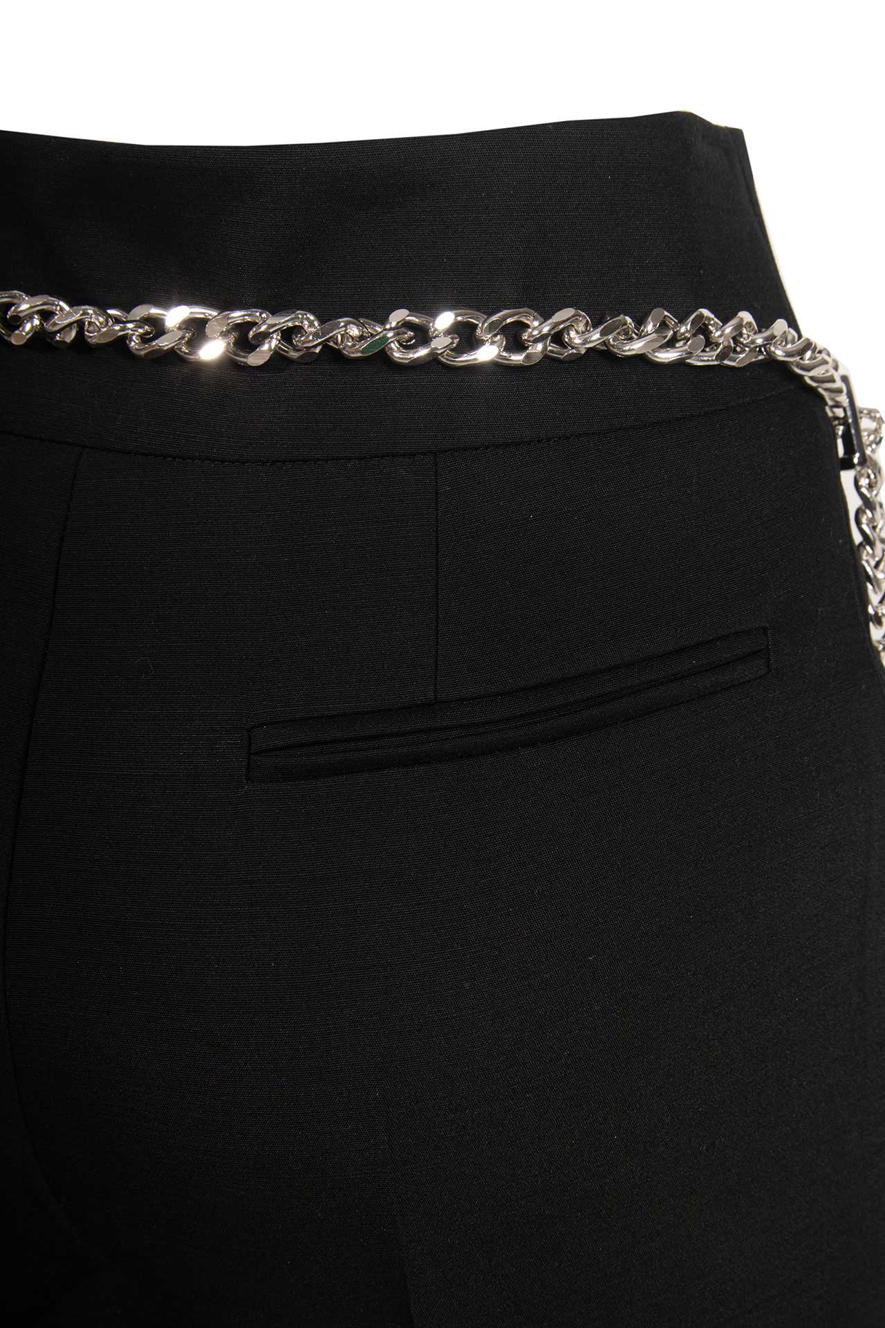 Pantalone basic in misto seta e lana - immagine 2