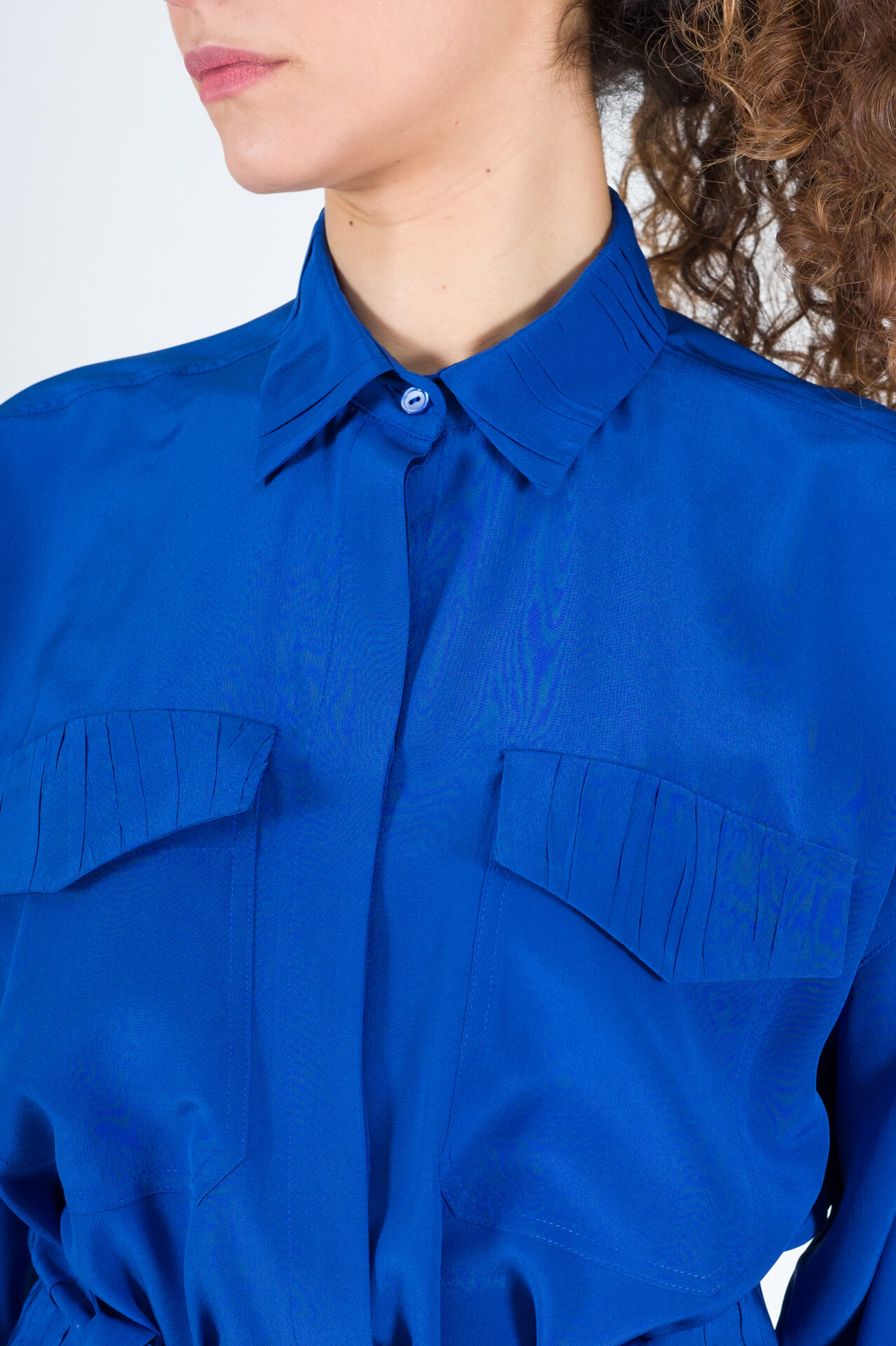 Tuta jumpsuit corta in seta bio - immagine 3