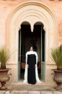 DR01FW26-27 Abito Crepe Intreccio Dietro