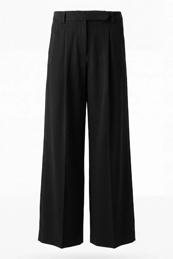 PANTALONE LARGO DONNA IN VISCOSA E SETA - immagine 2