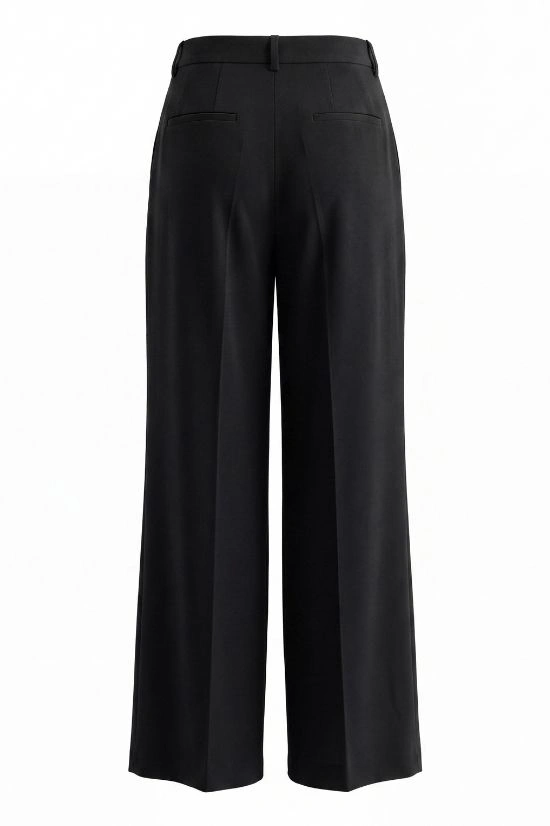 PANTALONE LARGO DONNA IN VISCOSA E SETA - immagine 3