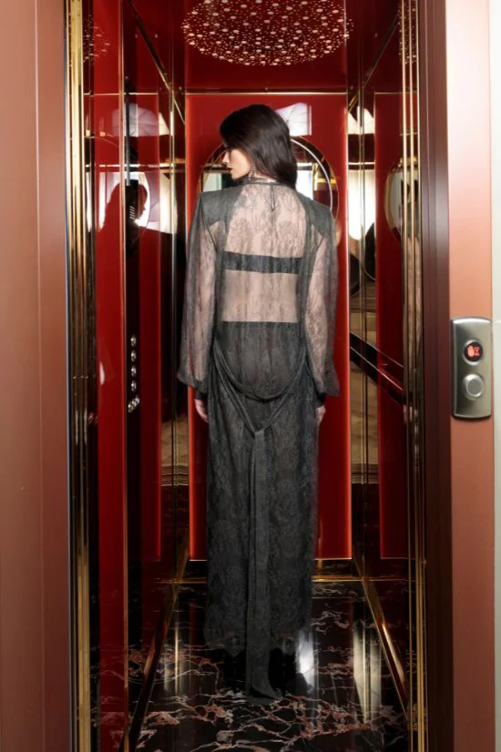 sottoveste per abito in pizzo